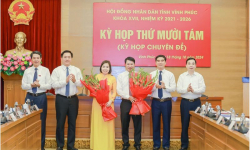 Thủ tướng phê chuẩn 2 Phó Chủ tịch UBND tỉnh Vĩnh Phúc