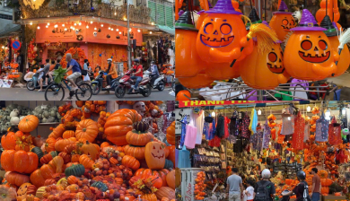 Hà Nội: Phố Hàng Mã ngập tràn đồ hoá trang “kinh dị” trước thềm Halloween